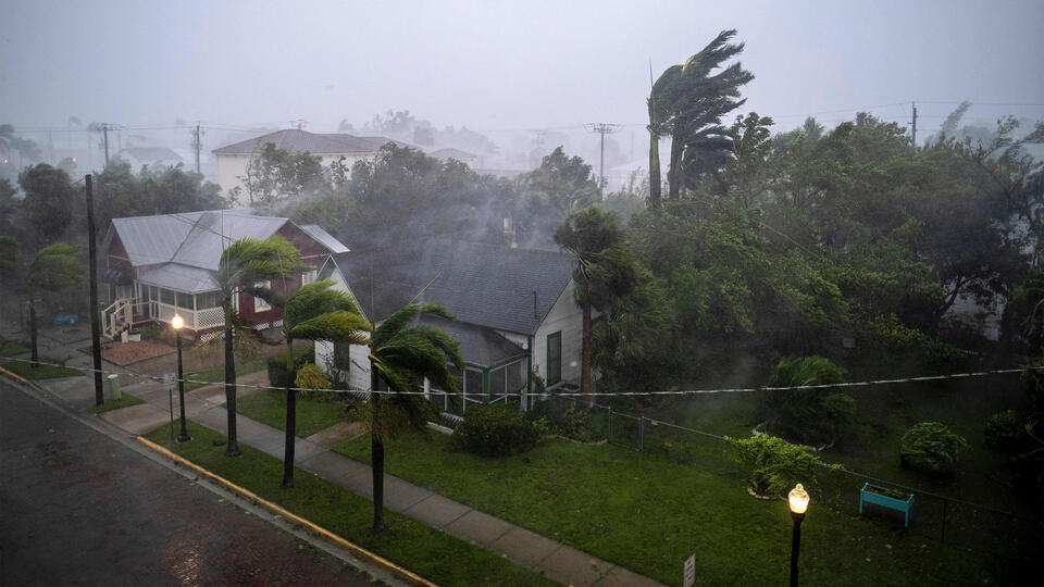 Punta Gorda, Florida, on September 28, 2022, during Hurricane Ian